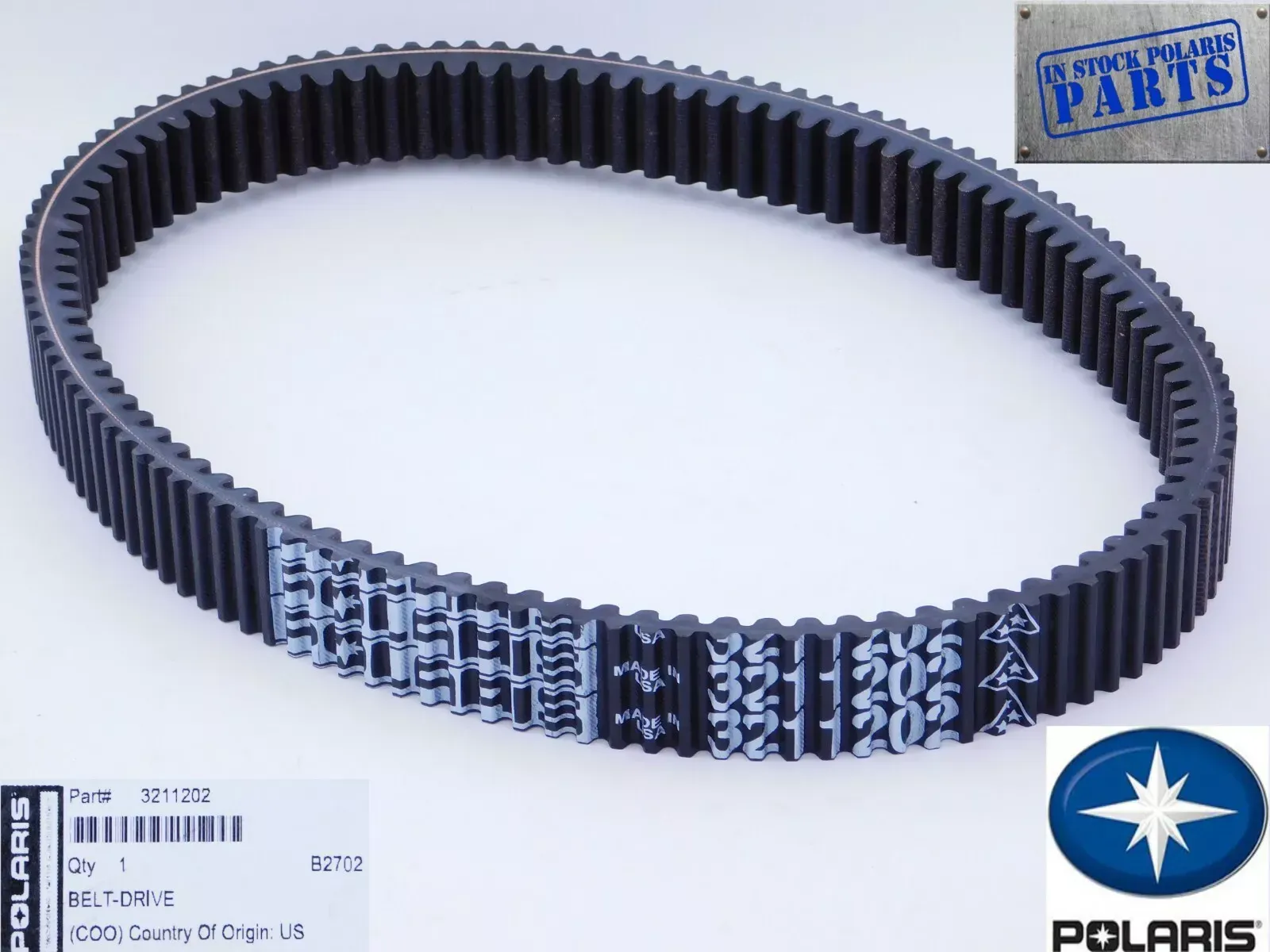 2017-2022 Polaris OEM RZR XP Turbo RZR XP 4 Secondary Clutch Drive Belt 3211202