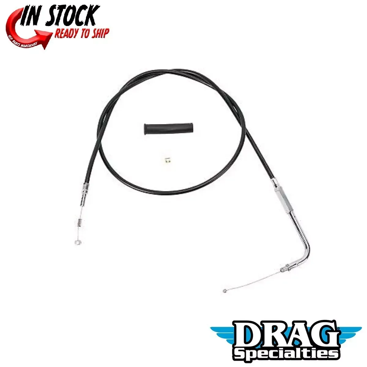DRAG SPECIALTIES 0651-0651 Black 48" Vinyl Idle Cable