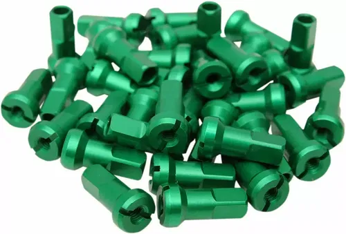 Moose Racing MX1 Motorcycle Anodized 9 Gauage Nipple Set Green 0211-0202