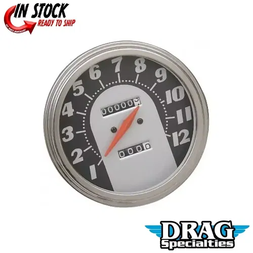 Drag Specialties DS-243866 2:1 Mechanical 12mm Threat Speedometer