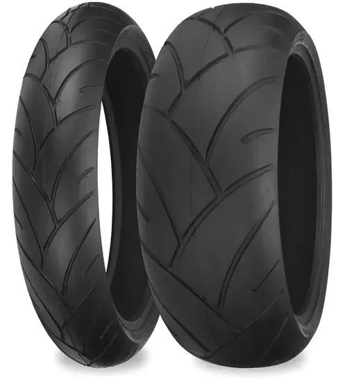 New Shinko 120/60ZR17 & 180/55ZR17 005 Advance Radial Sport Bike Tire Set