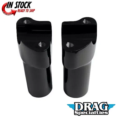Drag Specialties 0602-0589 Black 4" Handlebar Riser Top Clamp Kit for 1" Harley