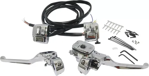 Harddrive Chrome Handlebar Control Kit w/ Switches for 96-06 Harley  Davidson
