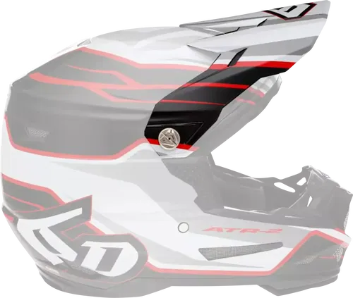 6D HELMETS ATR-2 Helmet Visor Phase White Red