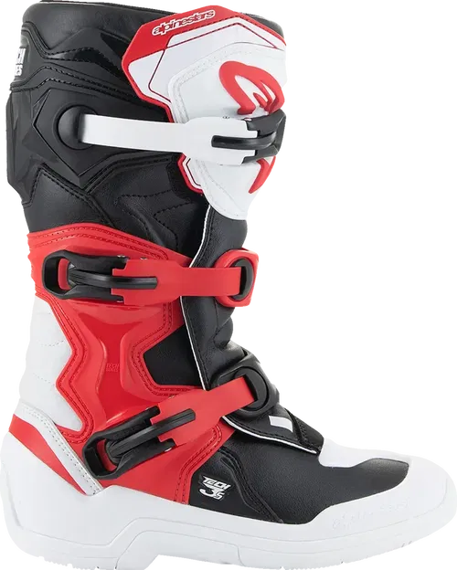 ALPINESTARS Youth Tech3S Boots - White/Black/Red - US Fits 8 2014024-2030-8