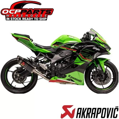 NEW AKRAPOVIC RACING LINE CARBON FIBER EXHAUST SYSTEM 2023-2024 NINJA ZX-4R 4RR