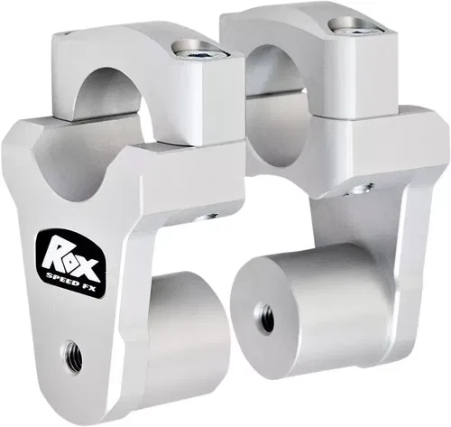 Rox Speed FX - 2" Pivoting Bar Risers for BMW R1200GS 2013+ Silver 1R-P13R-2125