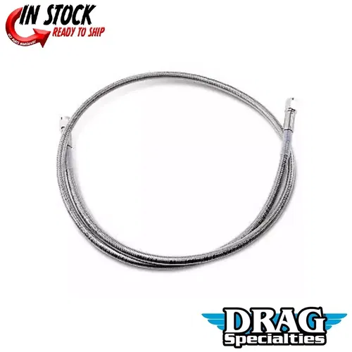 DRAG SPECIALTIES DS098842 Universal Brake Line- Clear-Coated - 42"