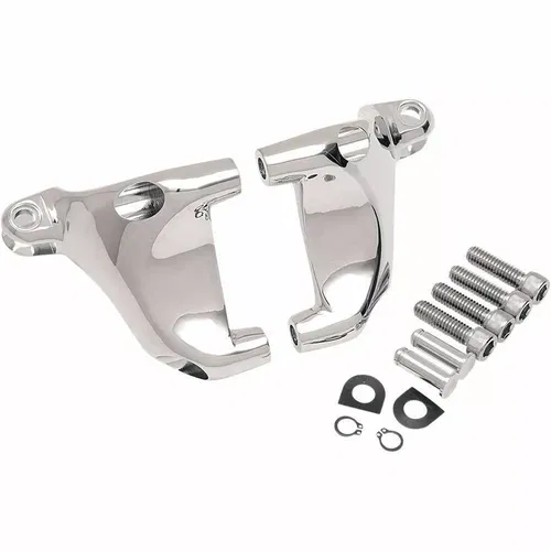Drag Specialties Chrome Passenger Foot Peg Mount Kit 2004-2013 Harley Sportster