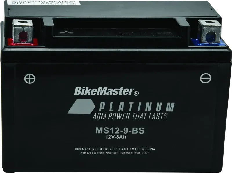 BikeMaster AGM Battery - MS12-9-BS