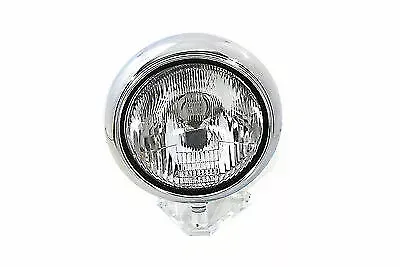 V-Twin 7" Headlamp Assembly H-4 Type Chrome 33-2197