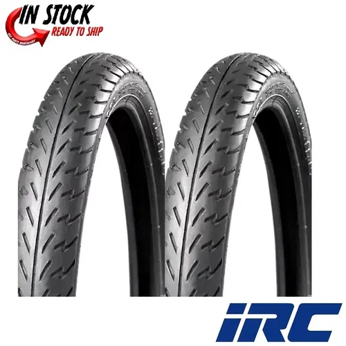 (2) New IRC 2.25-17 Front & Rear Tire Set for 78-83 Honda PA50 Moped