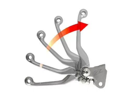 Zeta 4-Finger Forged Pivot Folding Clutch Lever For Honda CRF CR 125-450 04-13