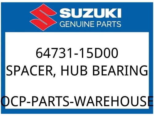 Suzuki OEM Part 64731-15D00 SPACER,RR HUB BEARING