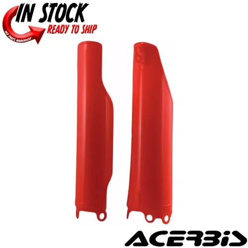 Acerbis Red Fork Guards Covers for Honda CR 125 250 04-07, CRF 250 450 R 04-16