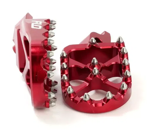 Flo Motorsports Flo Foot Pegs Red FPEG-792R