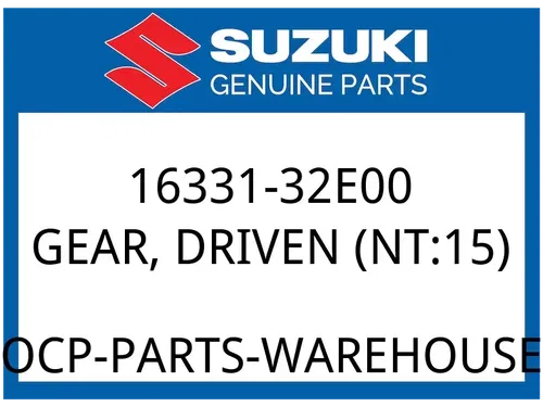 Suzuki OEM Part 16331-32E00 GEAR,ENG OIL PUMP DRIVEN (NT: