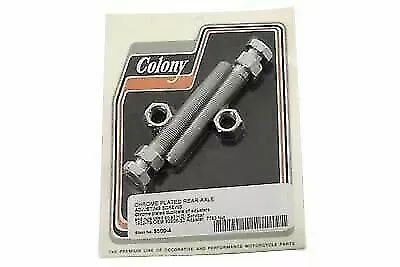 Rear Axle Adjuster Screw Chrome for Harley Davidson by V-Twin