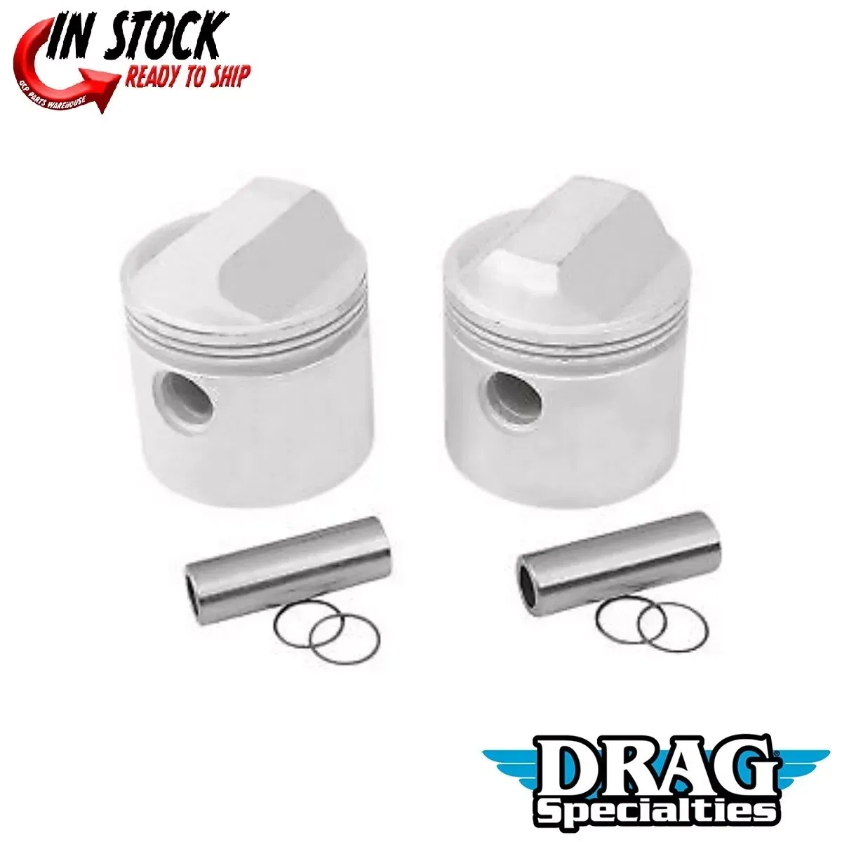 Drag Specialties DS-750754 +.040" Pistons for Sportster 72-85