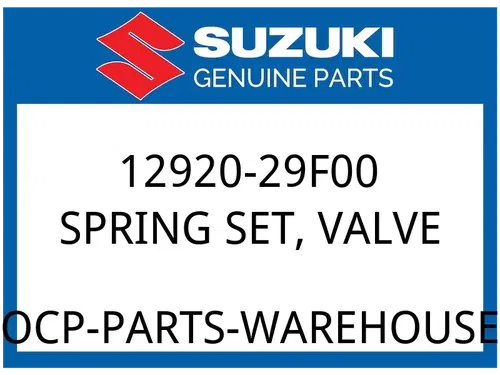 Suzuki OEM Part 12920-29F00 SPRING SET VALVE