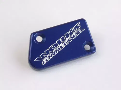 Works Connection Aluminum Front Brake Reservoir Cap/Cover Yamaha (Blue) 21-031