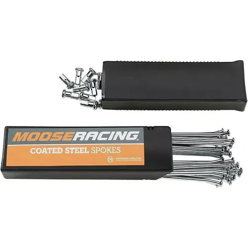 Moose Racing Front 21" Chrome Spoke Set Suzuki RM125 RM250 2001-2009 0211-0070