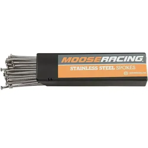 Moose Racing Front 21" Chrome Spoke Set Suzuki RM125 RM250 2001-2009 0211-0070