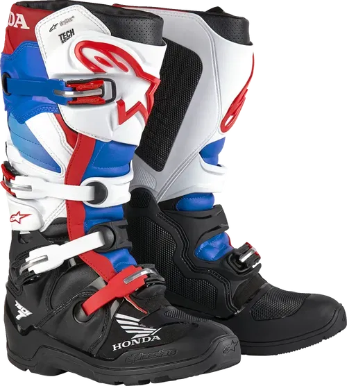 ALPINESTARS Tech 7 Enduro Drystar? Boots - Black/White/Blue/Red - US Fits 11