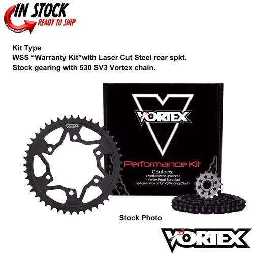 Yamaha YZF600R 94-07 Vortex 530 Chain and Sprocket Kit 15-47 Tooth CK6122