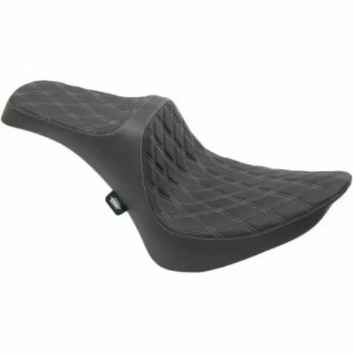 Drag Specialties Predator III Silver Diamond Seat Harley Softail FXST/FLST