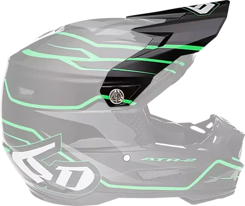 6D HELMETS ATR-2 Helmet Visor Phase Black Green