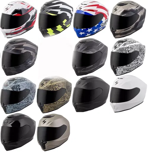 Scorpion Adult EXO-R420 Full Face  Motorcycle Helmet - Pick Color / Size