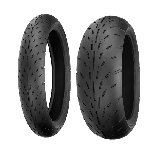 SHINKO 003 STEALTH MOTORCYCLE TIRE SET  120/70-17 - 190/50-17 FRONT / REAR