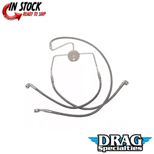 Drag Specialties 1741-2637 Extended Length Stainless Steel Front Brake Line Kit