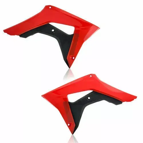 Acerbis Red/Black Radiator Shrouds Scoops For Honda CRF 450 R 2017 2630661018