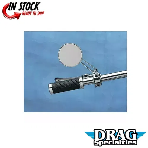 Drag Specialties Arlen Ness Chrome Round Series Stealth I Mirror (SOLD EACH)