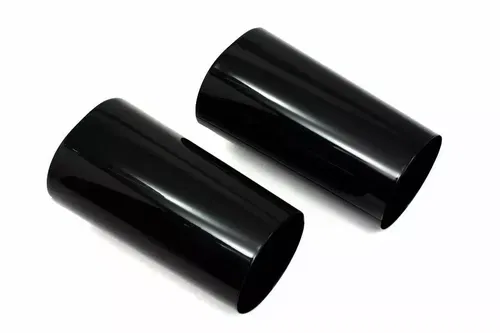 Black Fork Slider Cover Set for Harley Davidson by V-Twin