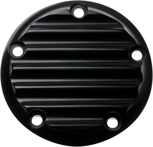 JOKER MACHINE Points Cover - Finned - Fits 5 Hole - Black Anodized 02-99-1