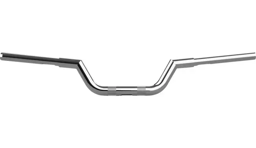 LA Choppers Valley Handlebars Chrome 4" Knurled Pre-Drilled Slotted Harley