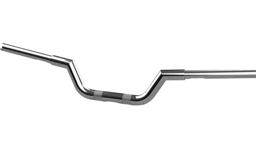 LA Choppers Valley Handlebars Chrome 4" Knurled Pre-Drilled Slotted Harley