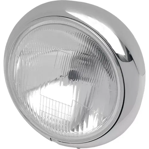 Drag Specialties 7" Hydra Glide Style Headlight Assembly for Harley Motorcycles