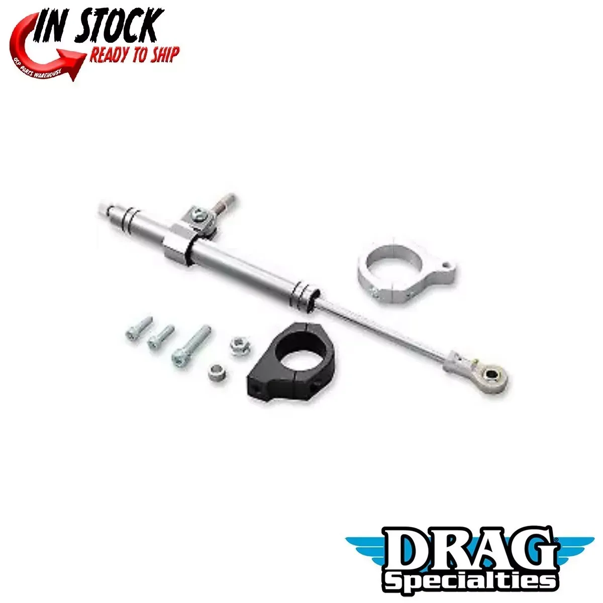 Drag Specialties 0414-0527 Steering Damper Kit for 06-17 Dyna