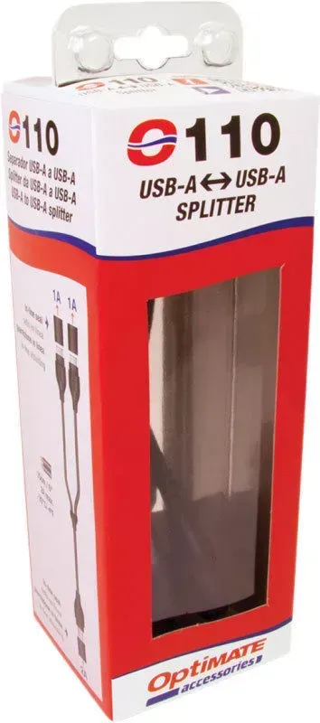 TecMate OptiMate USB Y-splitter w/Weatherproof Connection System O110
