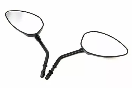 Triangle Mirror Set with Round Stems for Harley Davidson by V-Twin