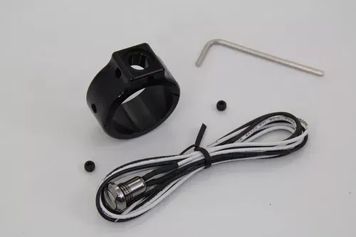 Black Single Handlebar Button Switch Kit fits Harley-Davidson 32-1542
