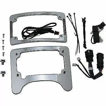 Custom Dynamics License Plate Frame/Turn Signal Eliminator Chrome 2030-1496