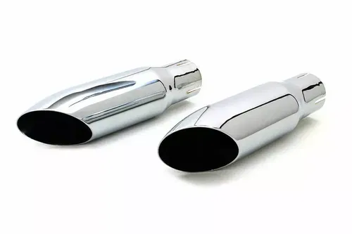 Chrome Mini Exhaust Tip Set for Harley Davidson by V-Twin  30-0672