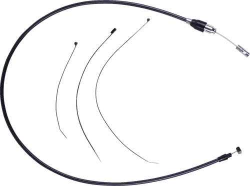 DRAG SPECIALTIES Quick Connect Clutch Cable - Upper - 54" - Black/Chrome