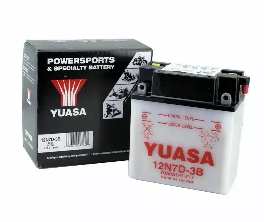Yuasa 12N7D-3B Yamaha YFM80 Grizzly '05-'08 ATV Conventional 12 Volt Battery