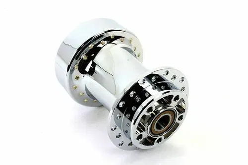 Front Wheel Hub Chrome for Harley Davidson by V-Twin